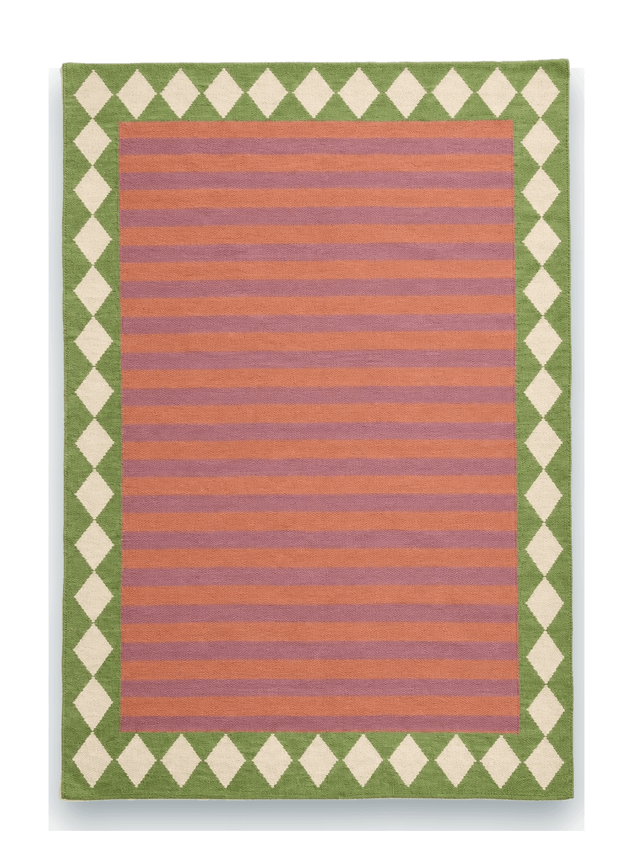 Diamond Stripe Rug, flat